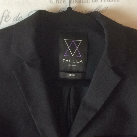 Talula Exeter Blazer Black Size 4 - Picture 2 of 7